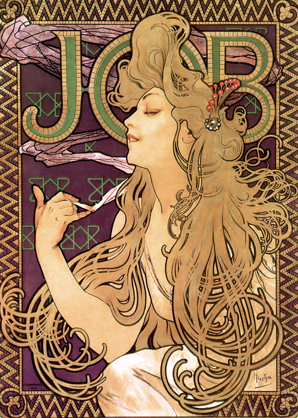 Alphonse Mucha - Job Cigarettes