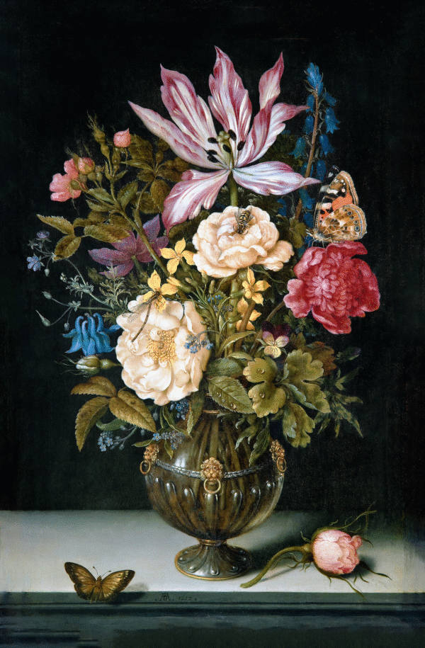 Ambrosius Bosschaert the Elder - Still Life with Flowers and Butterflies