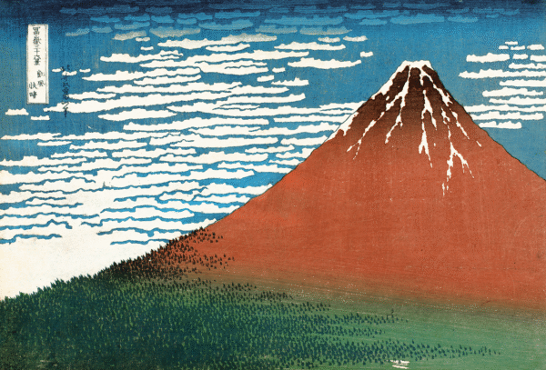Hokusai - South Wind Clear Sky or Red Fuji