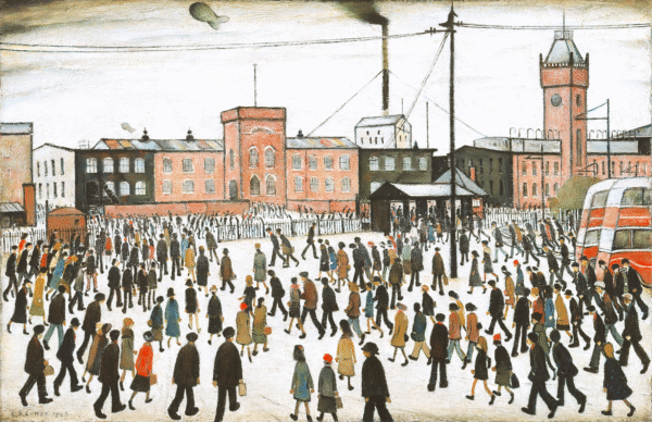 L S Lowry - Going to Work